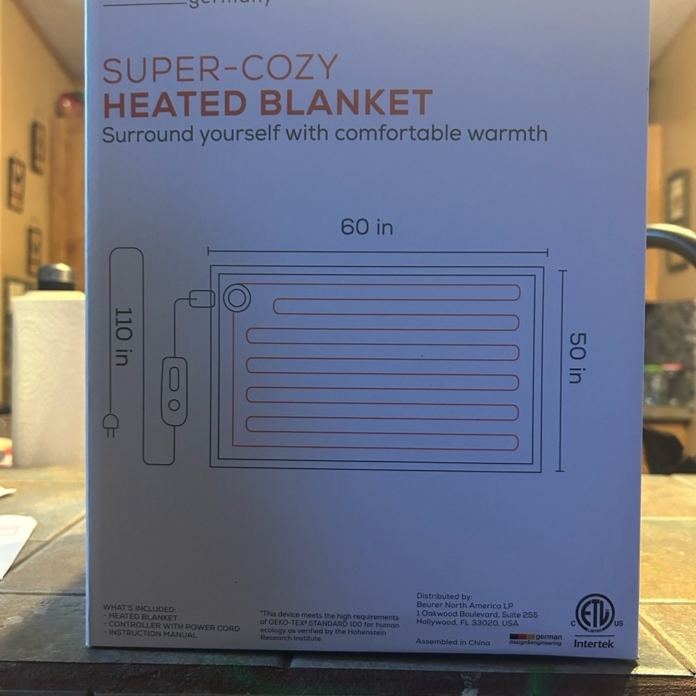 Beurer Heated Blanket Soft Beige NWOT - Picture 4 of 4